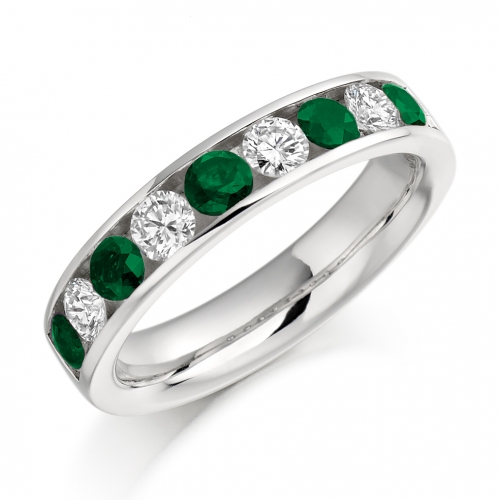 Emerald Ring - (EMDHET940) - All Metals